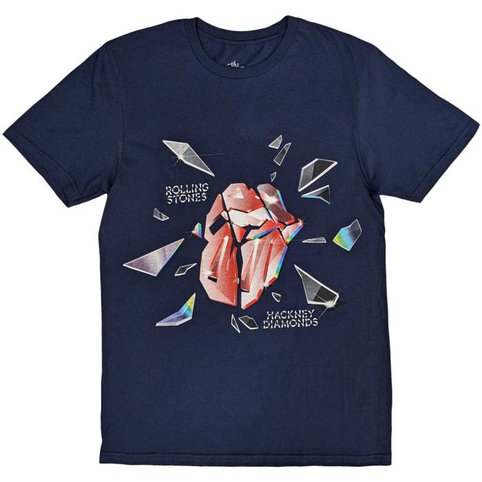 The Rolling Stones Unisex T-Shirt: Hackney Diamonds Explosion (navy modra) 120751