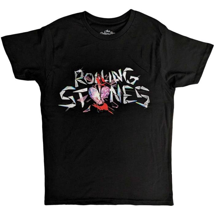 The Rolling Stones Unisex T-Shirt: Hackney Diamonds Glass Logo 120769