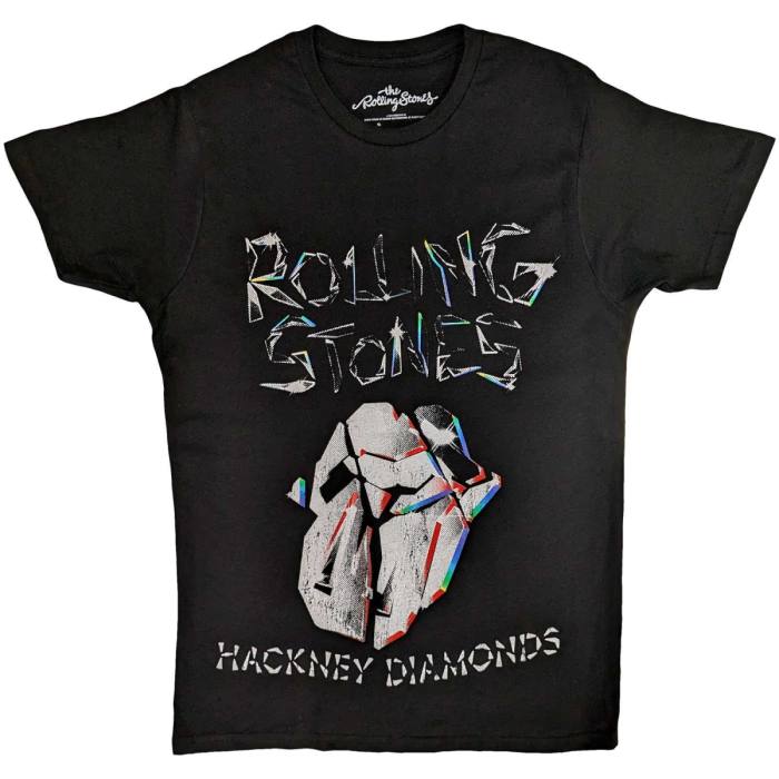The Rolling Stones Unisex T-Shirt: Hackney Diamonds Faded Logo 120781