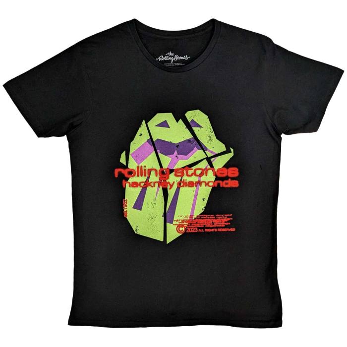 The Rolling Stones Unisex T-Shirt: Hackney Diamonds Neon Tongue 120823