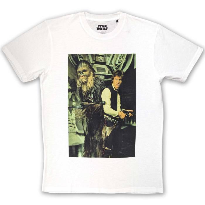 Star Wars Unisex T-Shirt: Chewbacca & Han Stare 121641