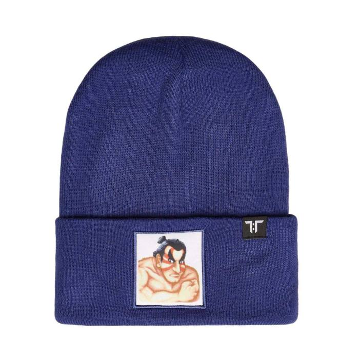 Tokyo Time Unisex Beanie Hat: Street Fighter 2 E.Honda (Navy Blue) 121953