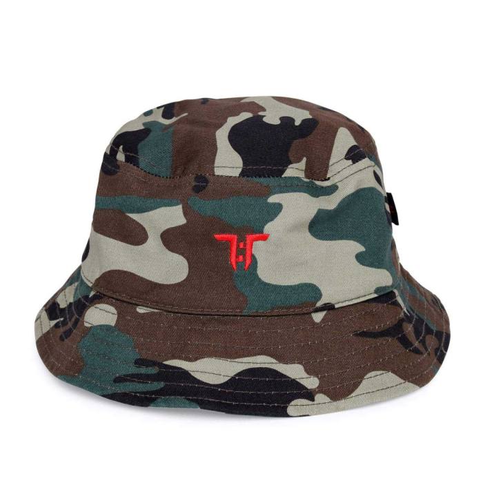 Tokyo Time Unisex Bucket Hat: TT Logo (Camouflage) 121965