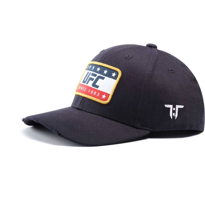 Tokyo Time Unisex Baseball Cap: UFC Rectangle Flag (Navy Blue) 121988