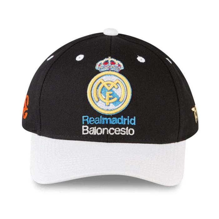 Tokyo Time Unisex Snapback Cap: Real Madrid (Črna in Bela) 122019