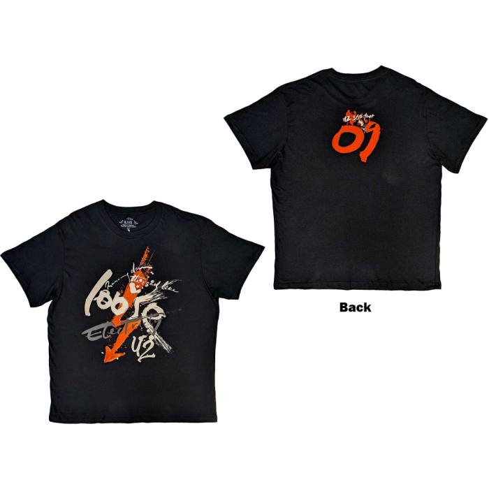 U2 Unisex T-Shirt 360 Degree Tour 2009 Loose Electricity (črna) 122261