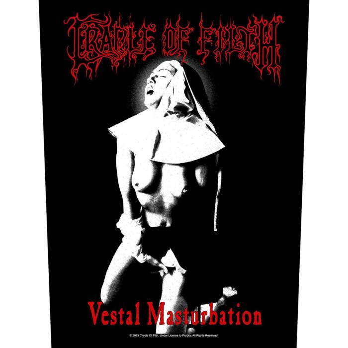 Cradle Of Filth Hrbtni našitek: Vestal Masturbation 123039