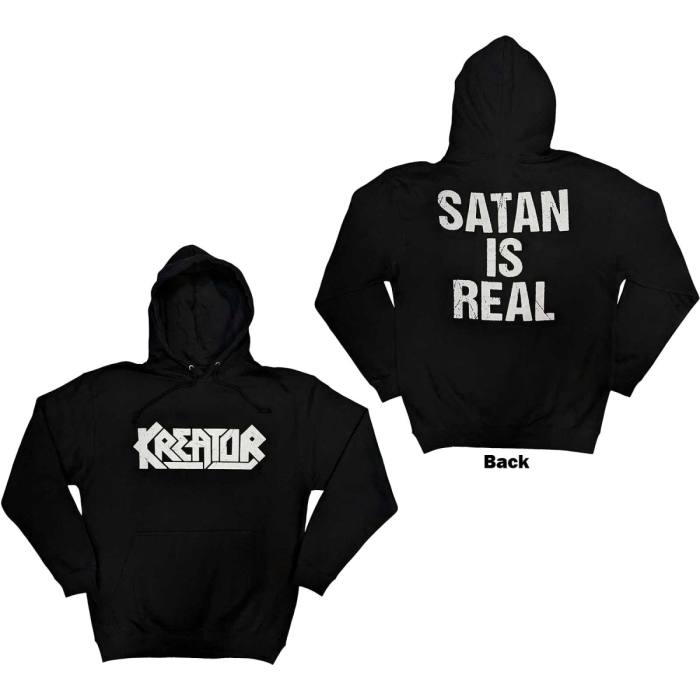 Kreator Unisex Pullover Hoodie: Satan Is Real (Back Print) 123176