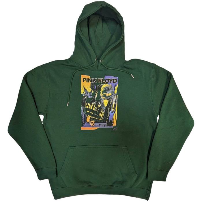 Pink Floyd Unisex Pullover Hoodie: Knebworth Live (Zelena) 123287