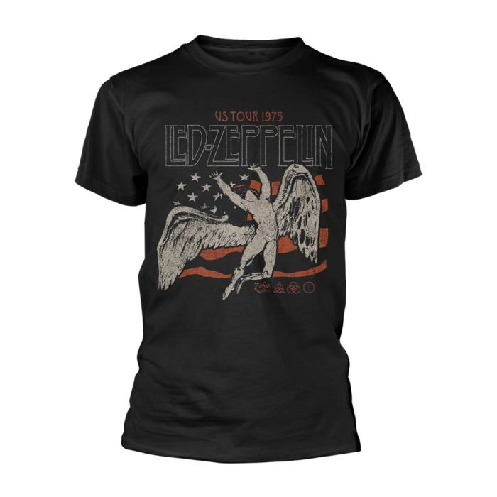 Led Zeppelin US 1975 Tour Flag T-shirt 128872
