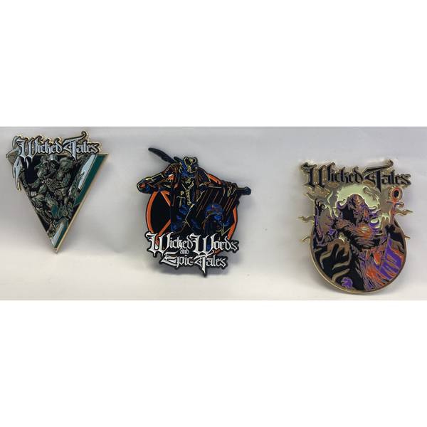 Wicked Words And Epic Tales Enamel Pin Set (3 Pieces) Jon Schaffer 128013