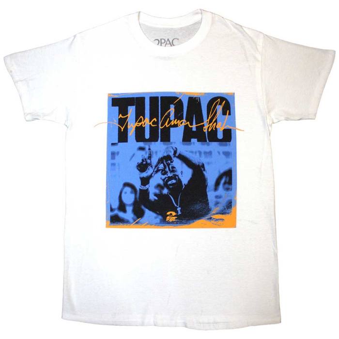 Tupac Unisex T-Shirt LA Sign (bela) 129308