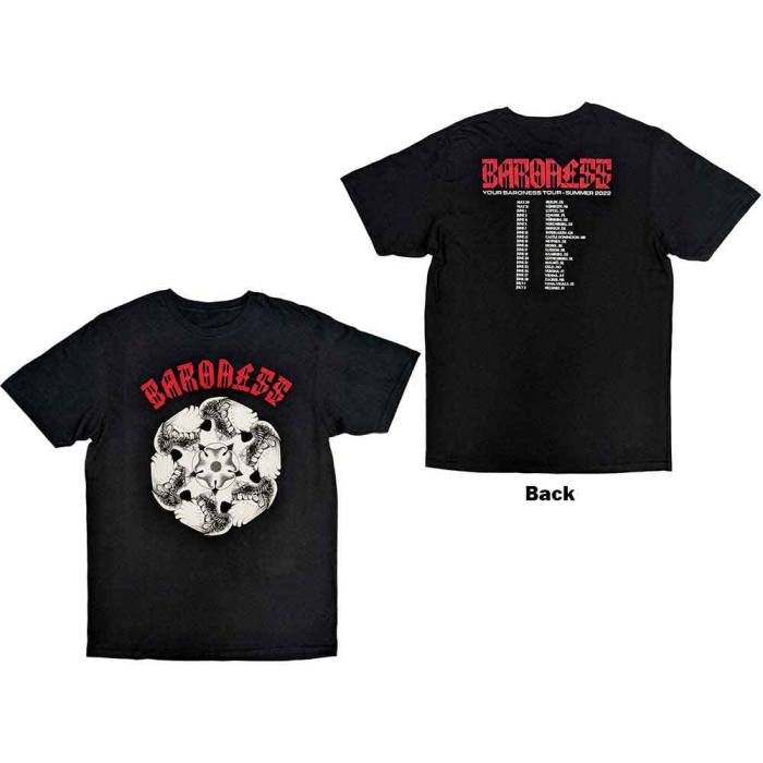 Baroness unisex T-shirt Lightwing (črna, back print) 129497