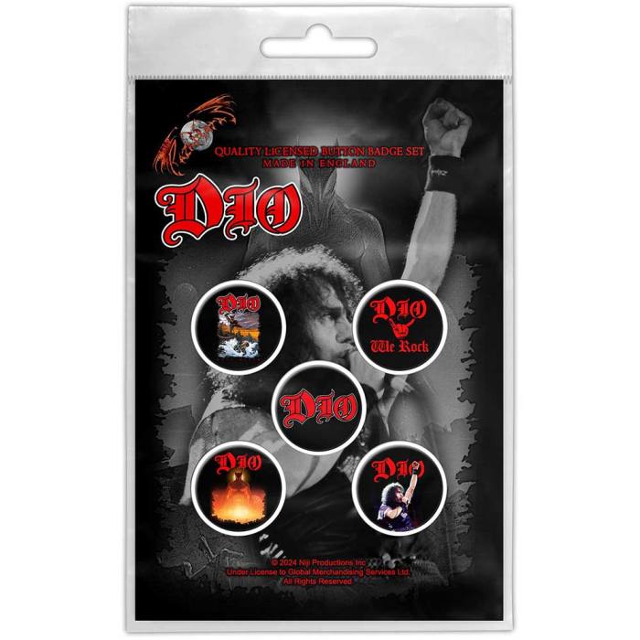 Dio Button Badge Pack: We Rock 129624