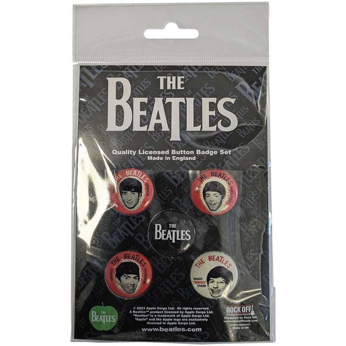 The Beatles Button Badge Pack: Vintage Portraits 129650