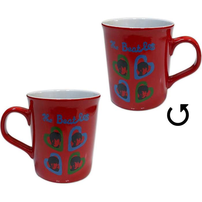 The Beatles Unboxed Mug: A Hard Day's Night Headshot Hearts (Red) 129688