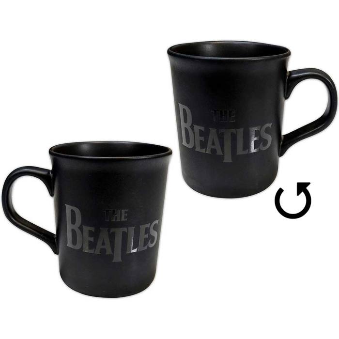 The Beatles Unboxed Mug: Drop T Logo Matte (Black) 129690