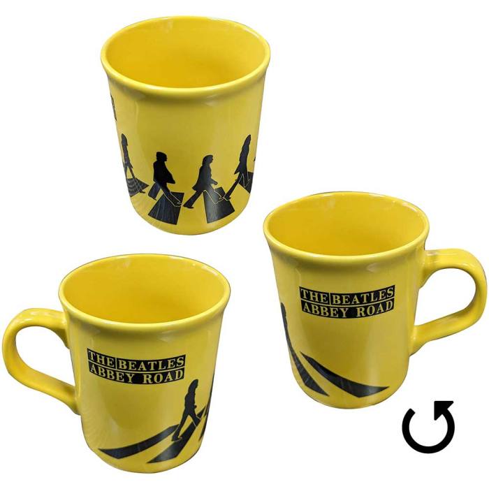 The Beatles Unboxed Mug: Abbey Road Silhouettes (Yellow) 129693