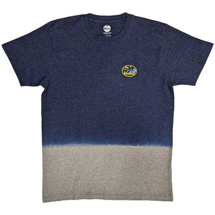 The Beatles Unisex T-Shirt: Oval Logo (Mornarsko modra) (Wash Collection) 129797