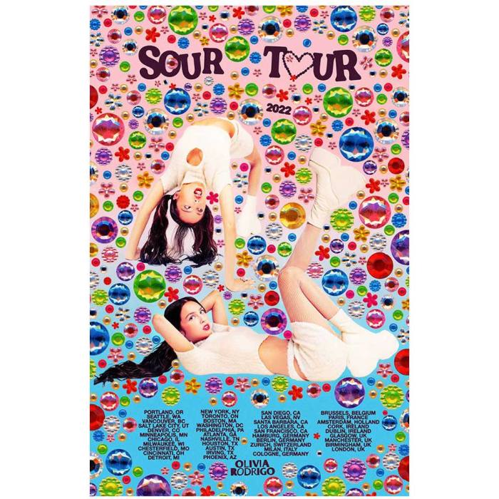 Olivia Rodrigo Poster: Sour Tour (Ex-Tour) 129247