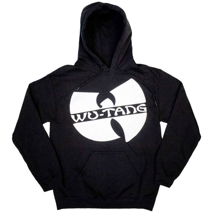 Wu-Tang Clan Unisex Pullover Hoodie: Slanted Logo Mono 247695