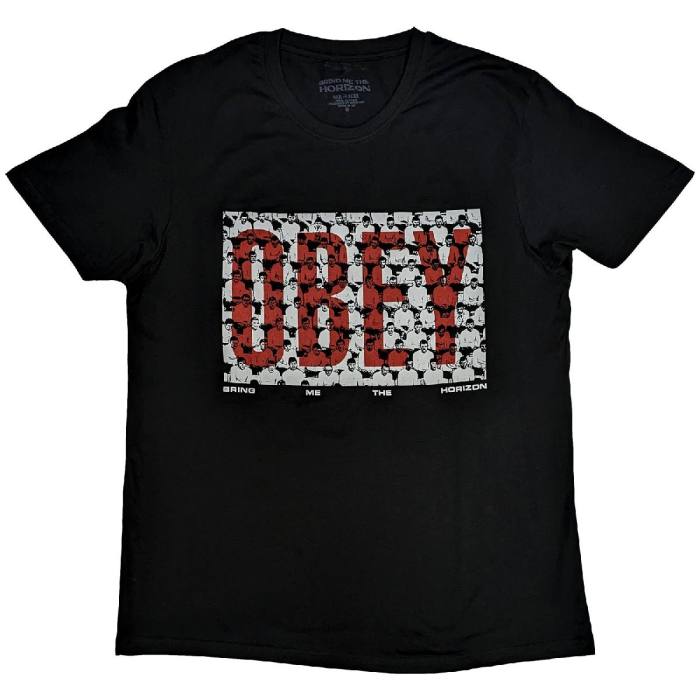 Bring Me The Horizon Unisex T-Shirt: Obey (črn) 130029