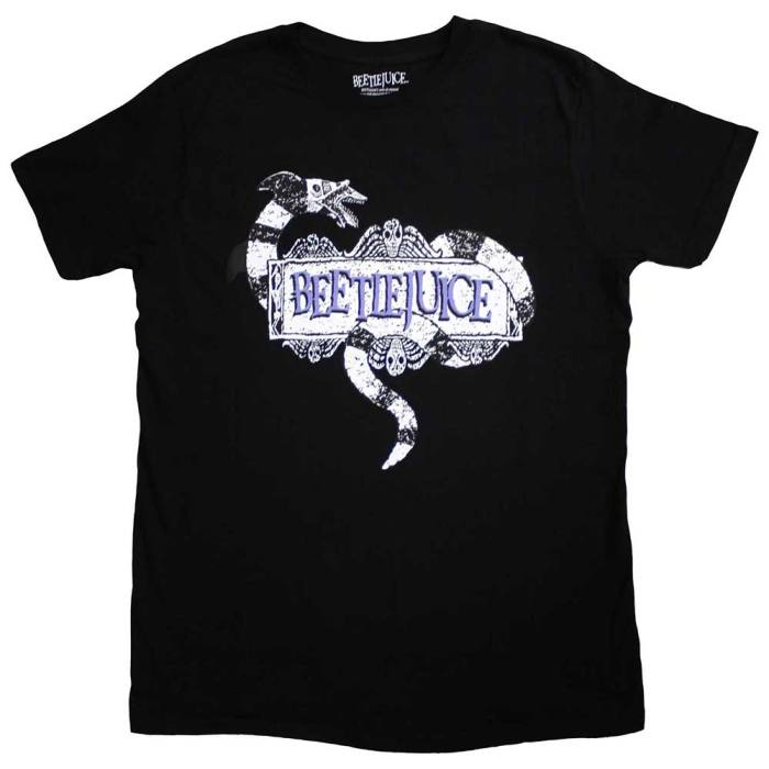 Beetlejuice Unisex T-Shirt: Snake Badge 130215