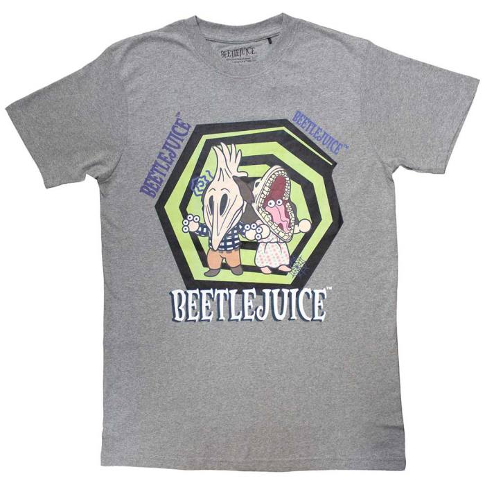 Beetlejuice Unisex T-Shirt: Spiral (siva) 130257