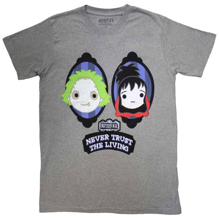 Beetlejuice Unisex T-Shirt: Never Trust The Living (siva) 130263