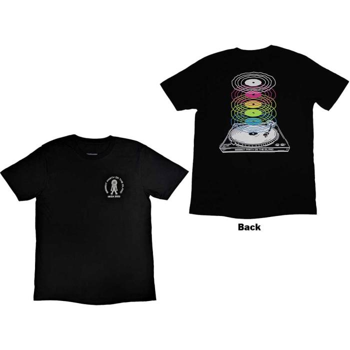 Calvin Harris Unisex T-Shirt: Record Back (Back Print & Ex-Tour) 130328