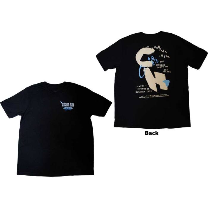 Calvin Harris Unisex T-Shirt: Ushuaia (Black) (Back Print & Ex-Tour) (XX-Large) 130335