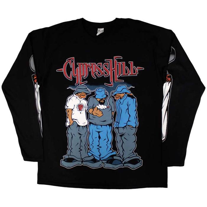 Cypress Hill Unisex Long Sleeve T-Shirt: Blunted (črna) 130423
