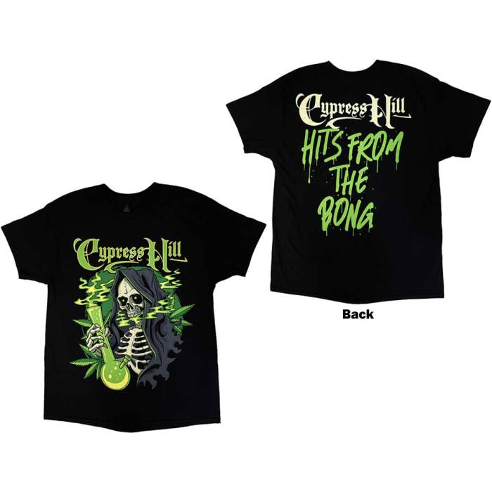 Cypress Hill Unisex T-Shirt: Skull Bong (črna) 130429