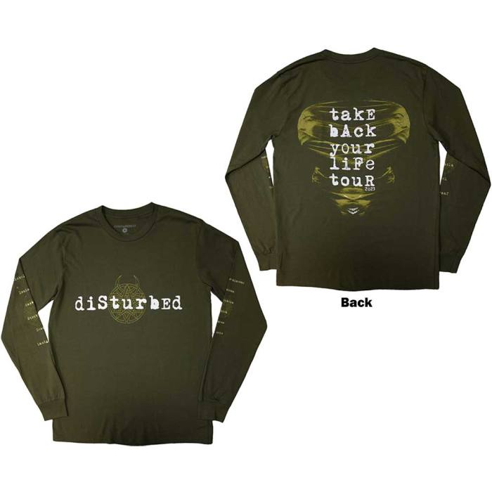 Disturbed Unisex Long Sleeve T-Shirt: European Tour '23 Take Back 130645