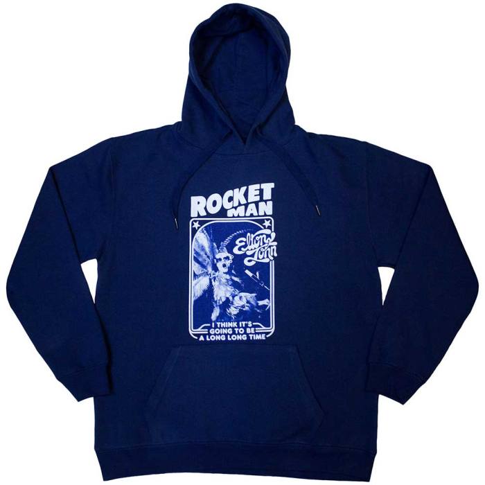 Elton John Unisex Pullover Hoodie: Rocketman - Feather Suit Mono 130746