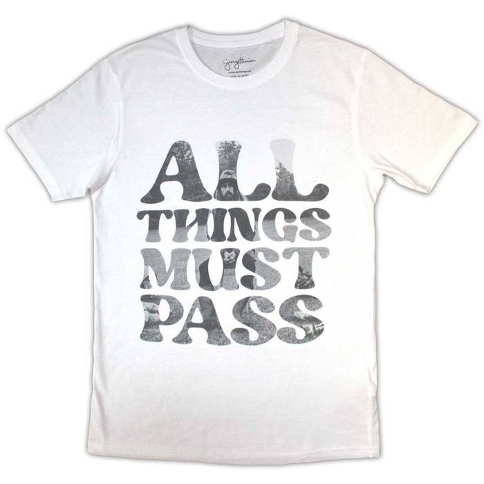George Harrison unisex T-shirt All Things Must Pass Text Infill (bela) 130997