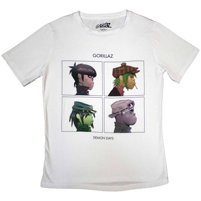 Gorillaz Ženski T-shirt: Demon Days (Bela) 131115