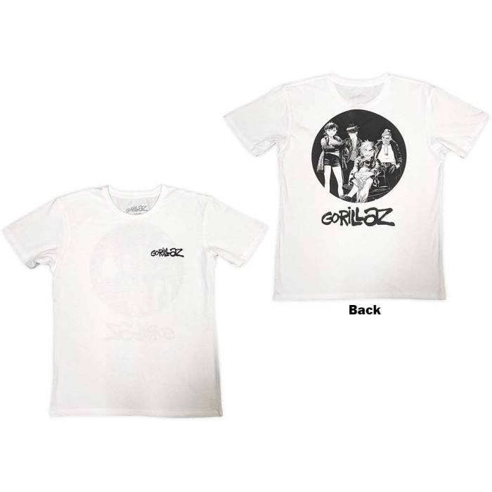 Gorillaz Unisex T-Shirt: Song Machine Brush Logo (Back Print) 131145