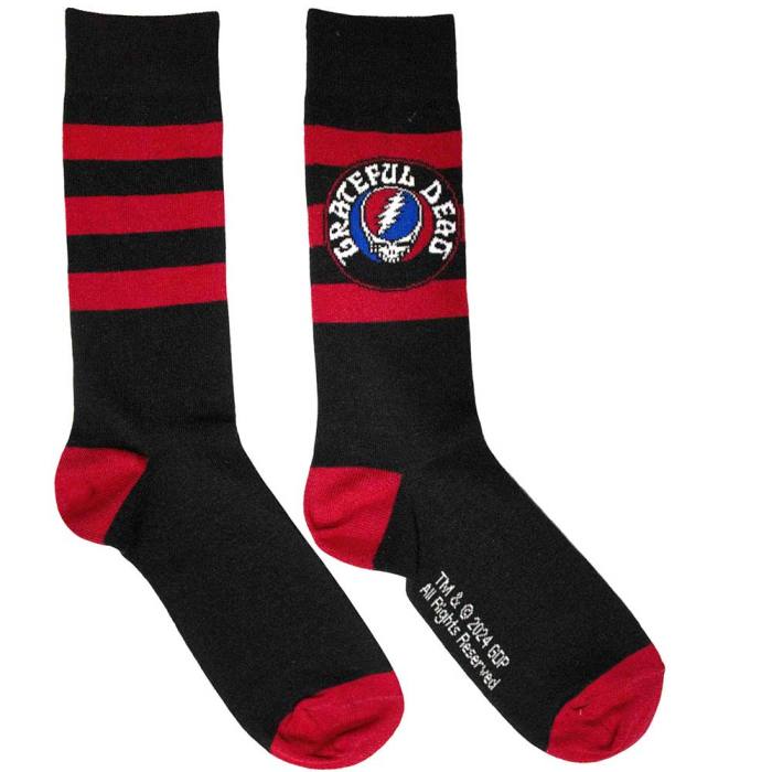Grateful Dead Unižete Nogavice: Steal Your Face Logo (Črna) 131190