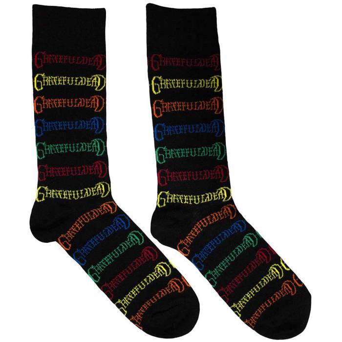 Grateful Dead Unisex Ankle Socks: Coloured Logos Pattern (UK Size 6 - 11) 131194