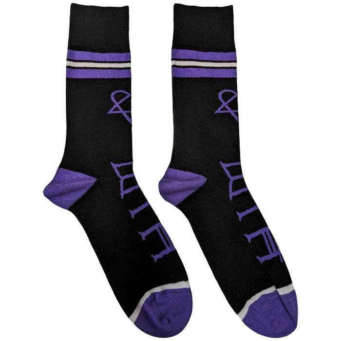 HIM Unisex Ankle Socks: Heartagram & Logo (UK Size 7 - 11) 131284