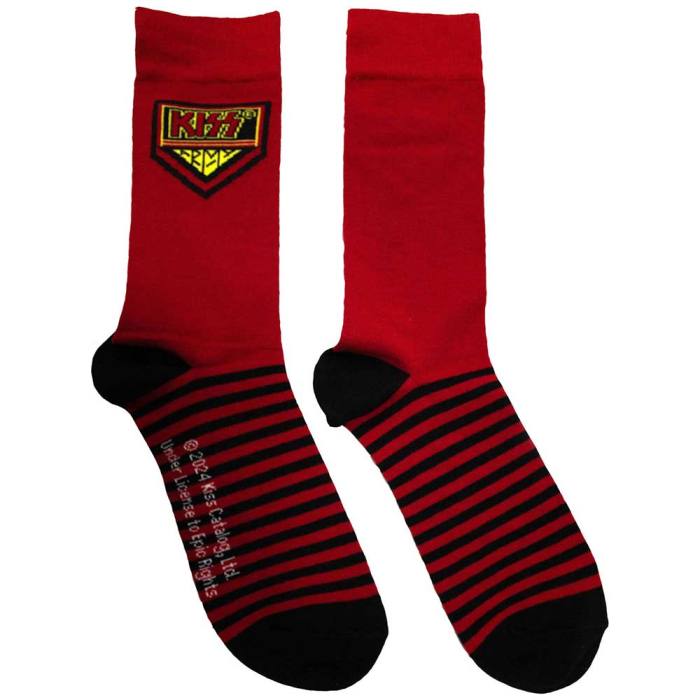 KISS Unisex Ankle Socks: Army (Rdeča) (Velikost UK 6 - 11) 131621