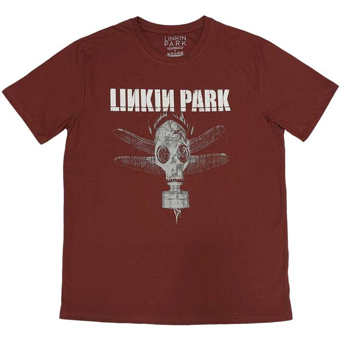 Linkin Park Unisex T-Shirt: Gas Mask (Red) 131833