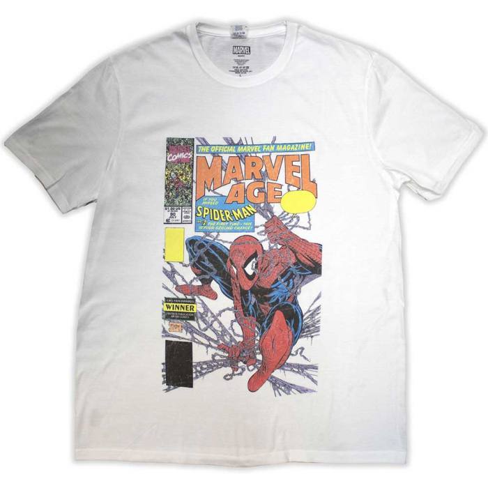 Marvel Comics Unisex T-Shirt: Spider-Man Marvel Age Comic Cover 132085