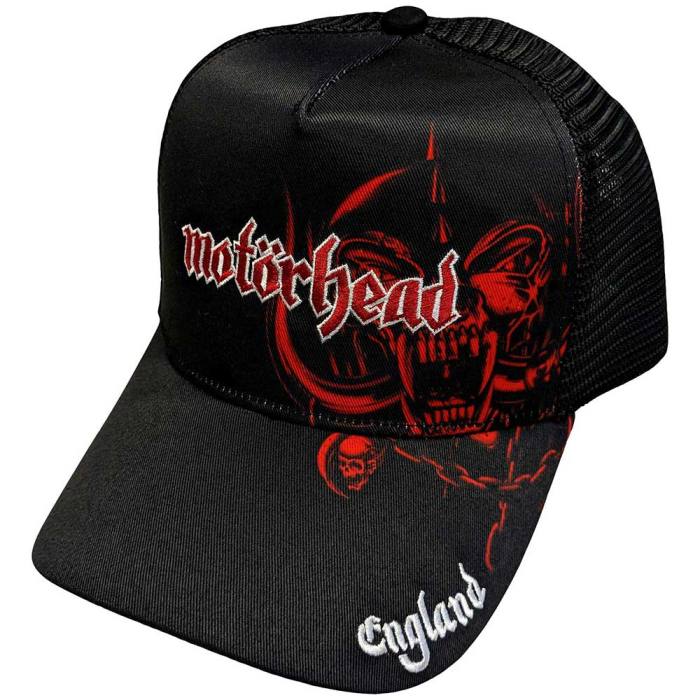 Motorhead Unisex Mesh Back Cap: England Red Warpig 132422