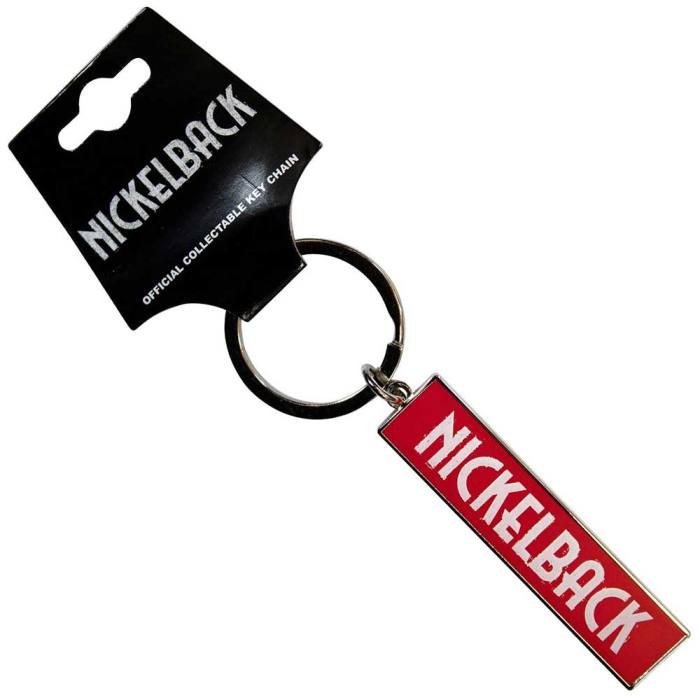 Nickelback obesek za ključe White Logo Red 132708