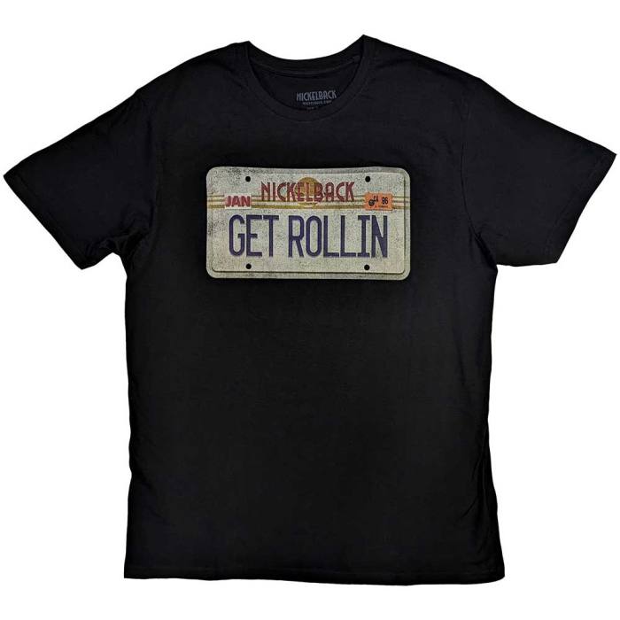 Nickelback Unisex T-Shirt License Plate (črna) 132726