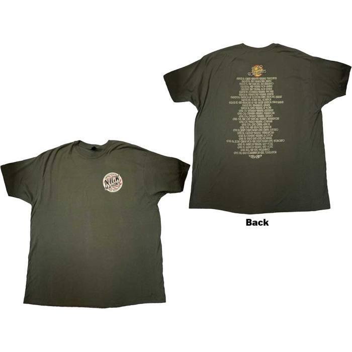 Nick Mason's Saucerful of Secrets Unisex T-Shirt: Tour 2019 (Zelena) 132798