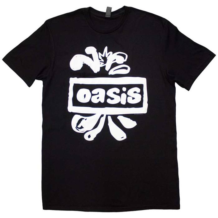 Oasis Unisex T-Shirt: Logo Splat (črna) 132857