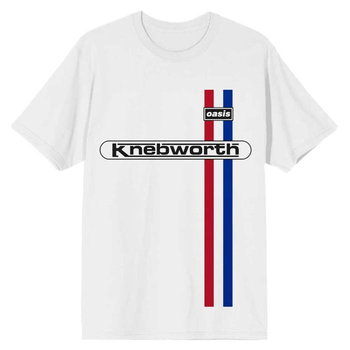 Oasis Unisex T-Shirt: Knebworth Vertical Stripe 132881